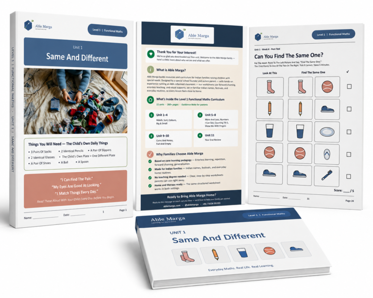 Able Marga Functional Maths Level 1 free sample cover