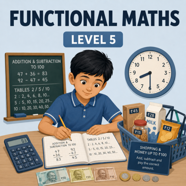 Functional Maths Level 5 printable curriculum for children with special needs