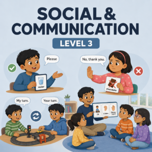 Social & Communication Level 3 printable curriculum for children with special needs
