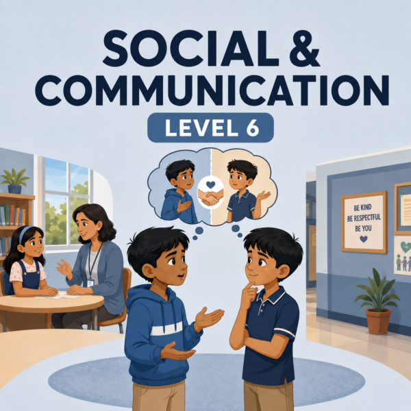 Social & Communication Level 6 printable curriculum for children with special needs