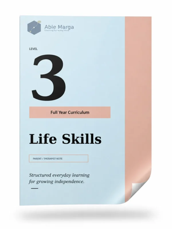 Able Marga Life Skills Level 3 curriculum cover