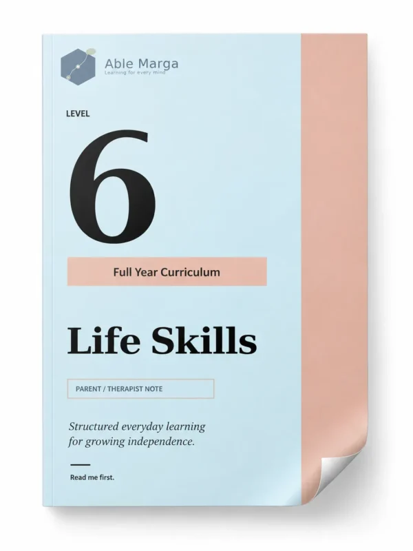 Able Marga Life Skills Level 6 curriculum cover