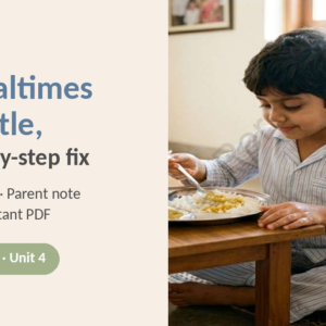 Meal Times: Level 1 Step-by-Step Mealtime Skills