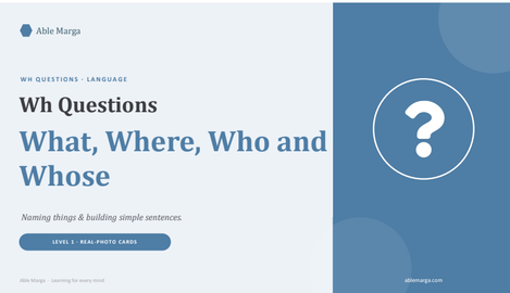 WH Questions — What, Where, Who & Whose