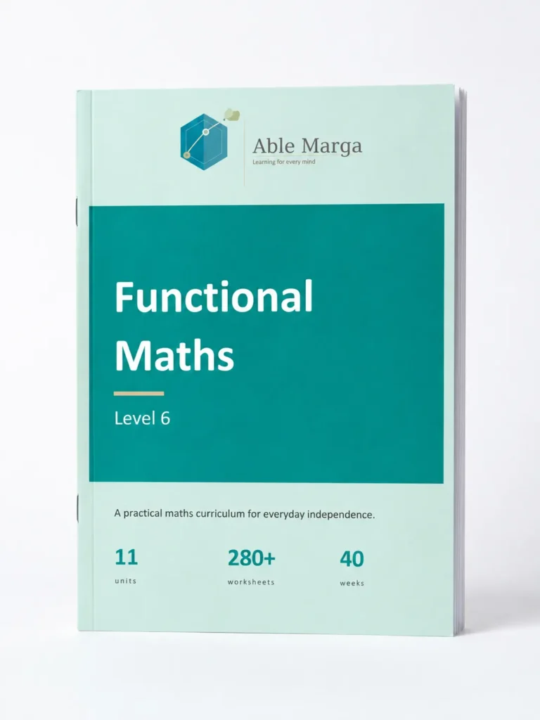 Able Marga Functional Maths Level 6 curriculum cover
