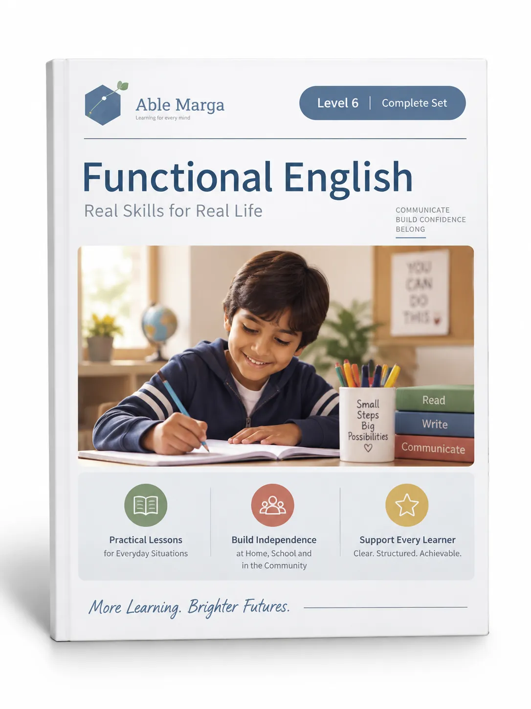 Able Marga Functional English Level 1 complete printable curriculum cover