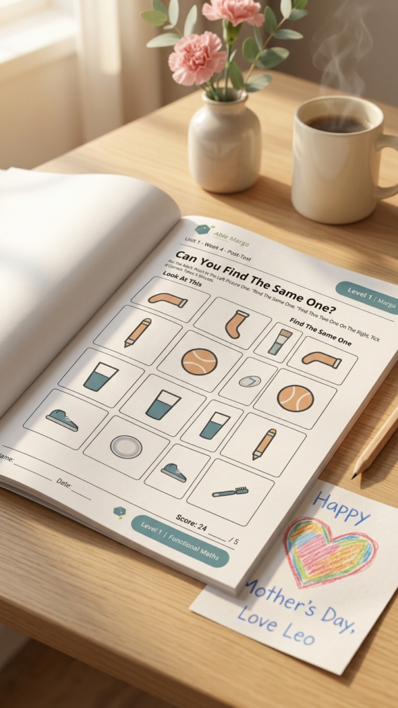 Functional Maths workbook and activity pages