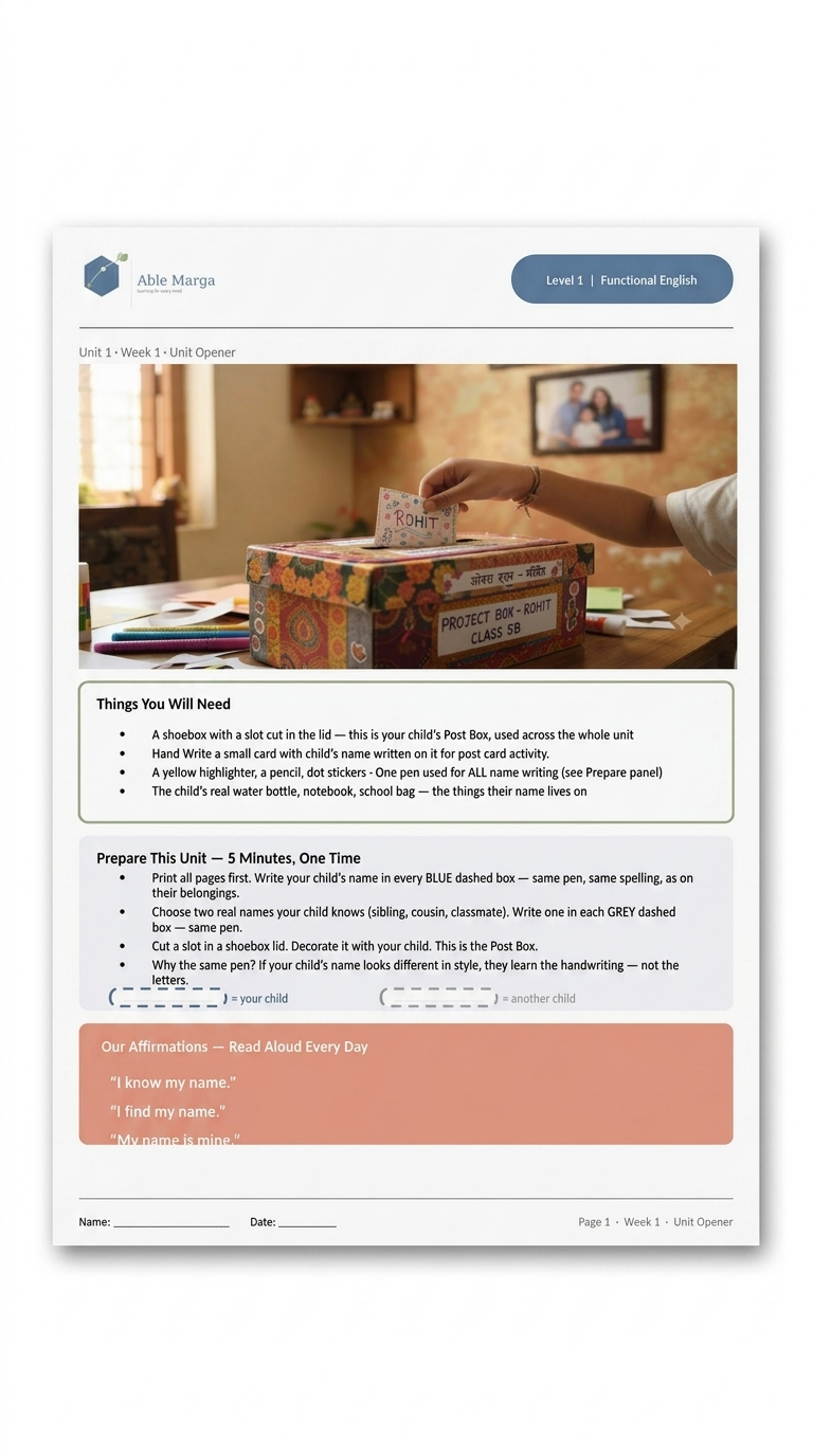Able Marga Functional English Level 1 product preview in use