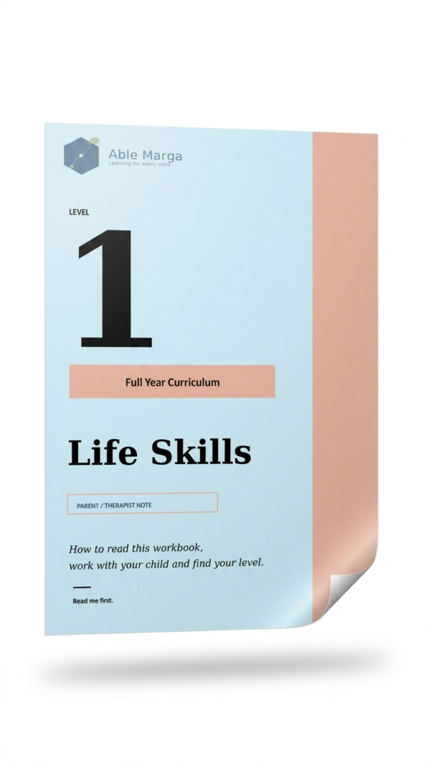 Able Marga Life Skills Level 1 curriculum cover