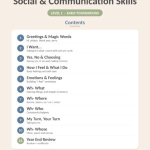 Social & Communication — Level 1 Complete Set